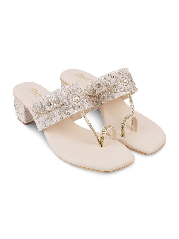 Ethnic Block Heels for Parties - Image 8