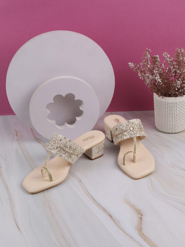 Ethnic Block Heels for Parties